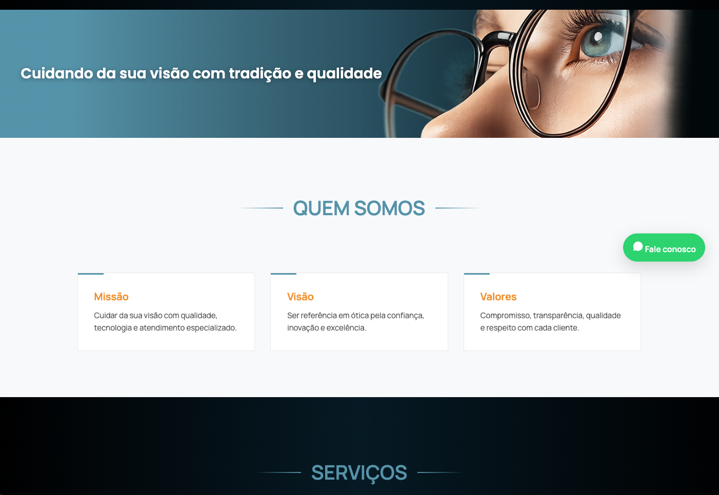 Quem somos — Missão, Visão e Valores