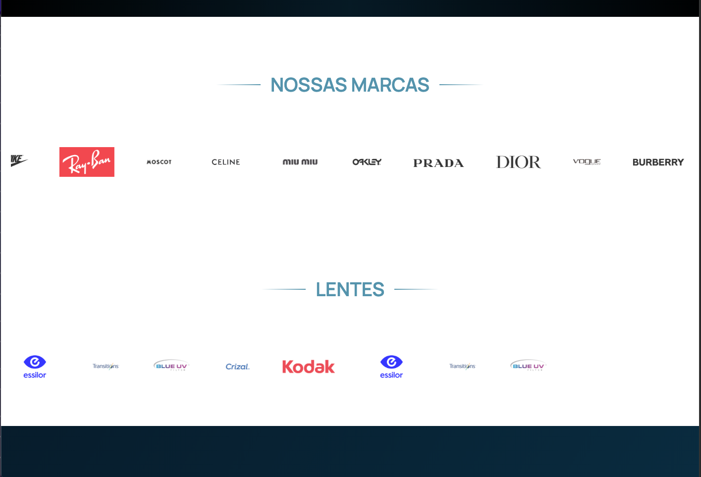 Marcas & Lentes parceiras