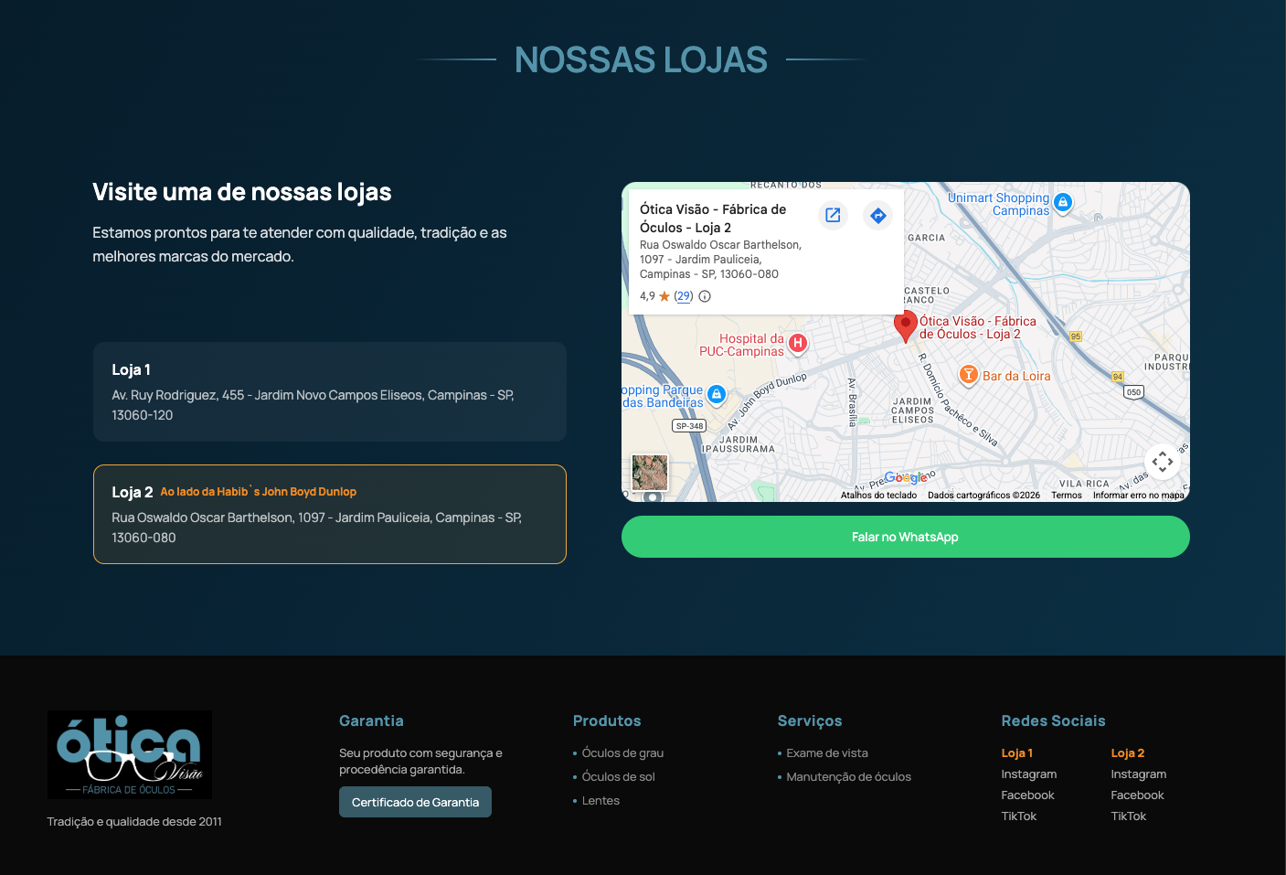 Nossas Lojas — Loja 2 John Boyd Dunlop